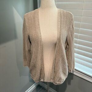 Torrid Cream Open Stitch Cardigan Sweater‎